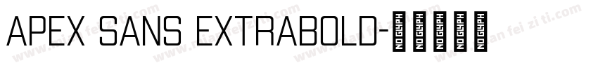 Apex Sans ExtraBold字体转换